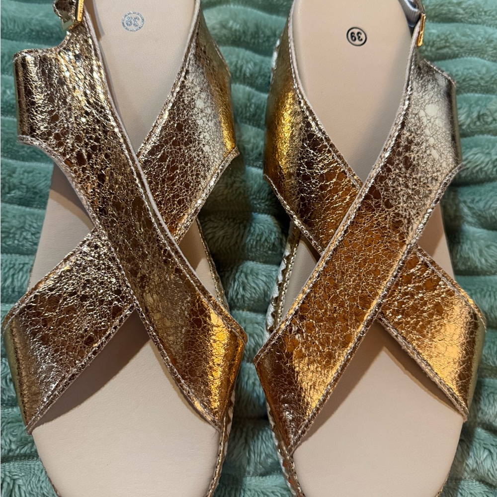 Gold Women's Sandals